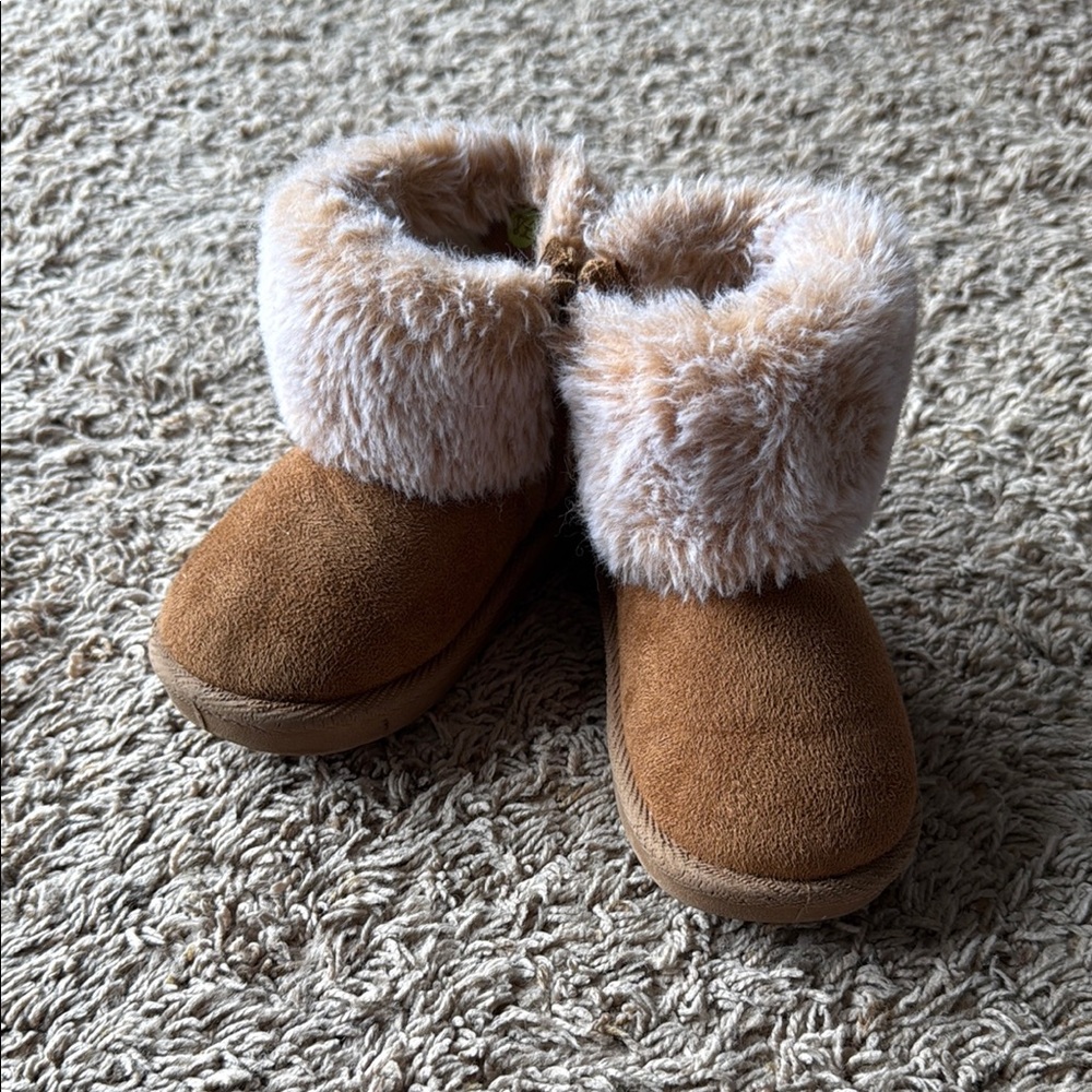 Cozy Tan Faux Fur Boots